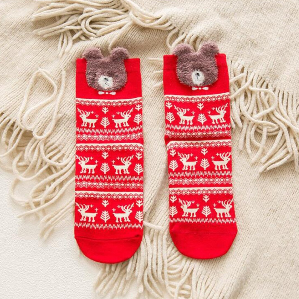 Unisex Fun Reindeer Socks for Christmas