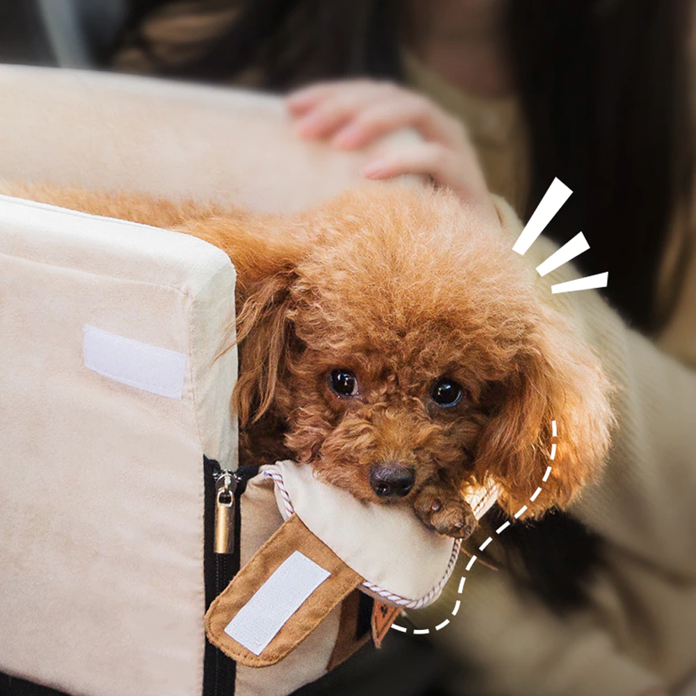 Snuggly-Safe Dog Car Seat