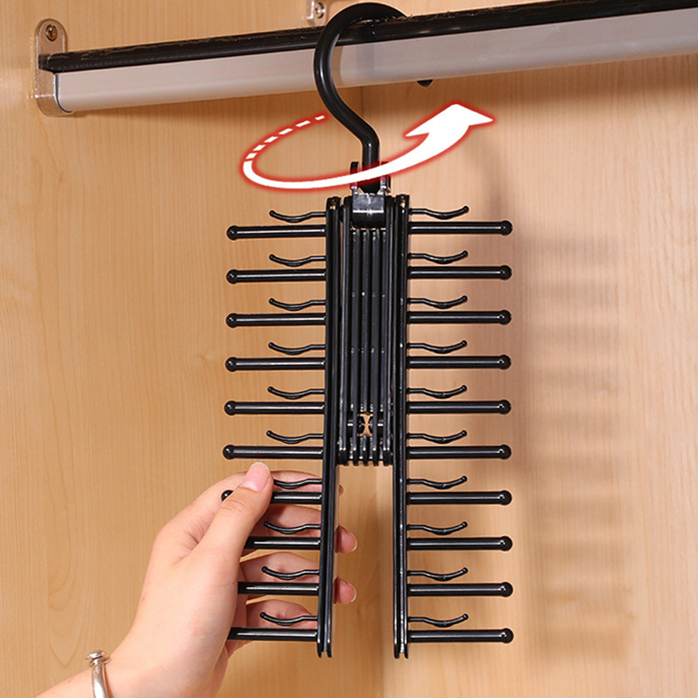 360° Rotating Cross Shaped Tie Hanger