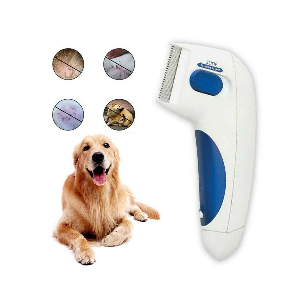 Electric Pet Comb – Effective Flea and Lice Remover for Long & Short-Haired Pets, Gift for Pet Lovers