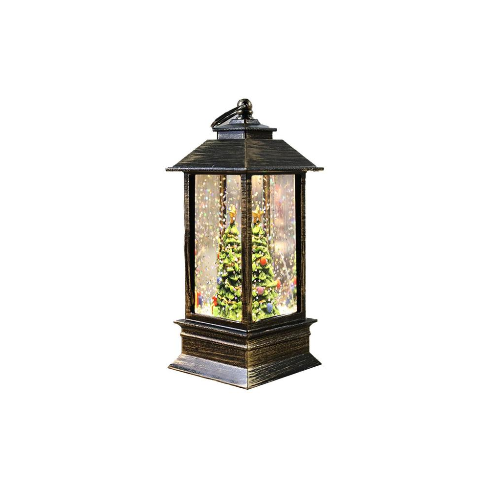 Christmas LED Lantern with Lights - Decorative Flickering Candle Lantern