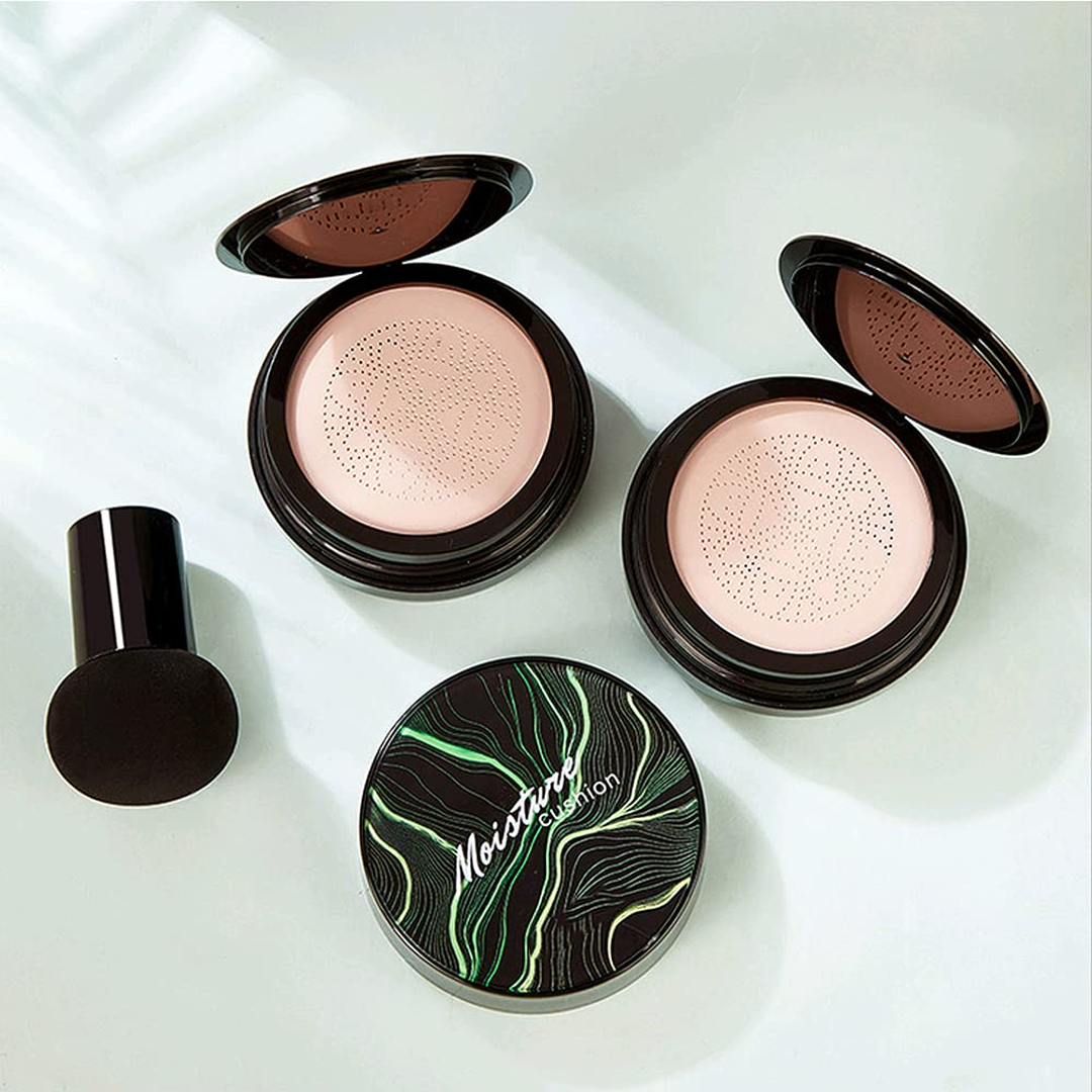 Flawless CC Cream Foundation with Mushroom Air Cushion – Ideal Beauty Gift for Her