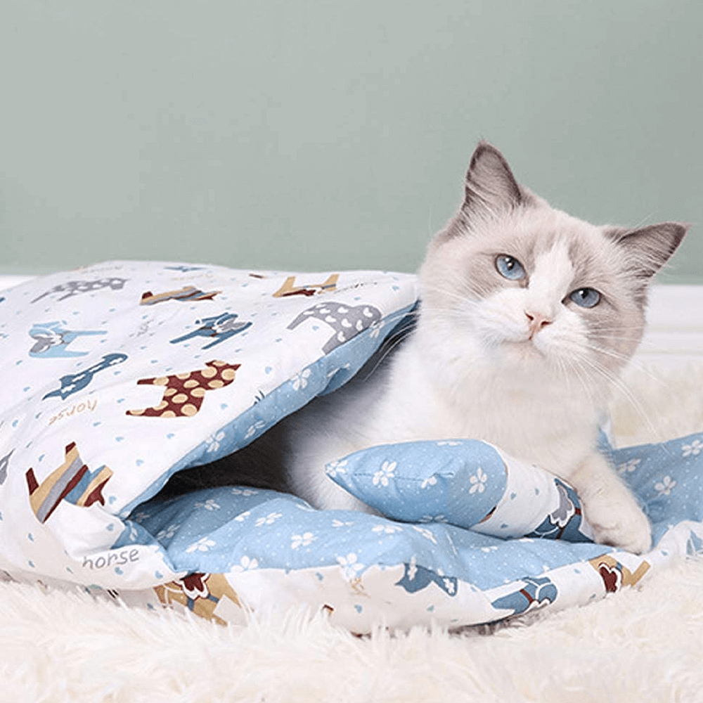 Cozy Cat & Dog Comforting Calming Bed