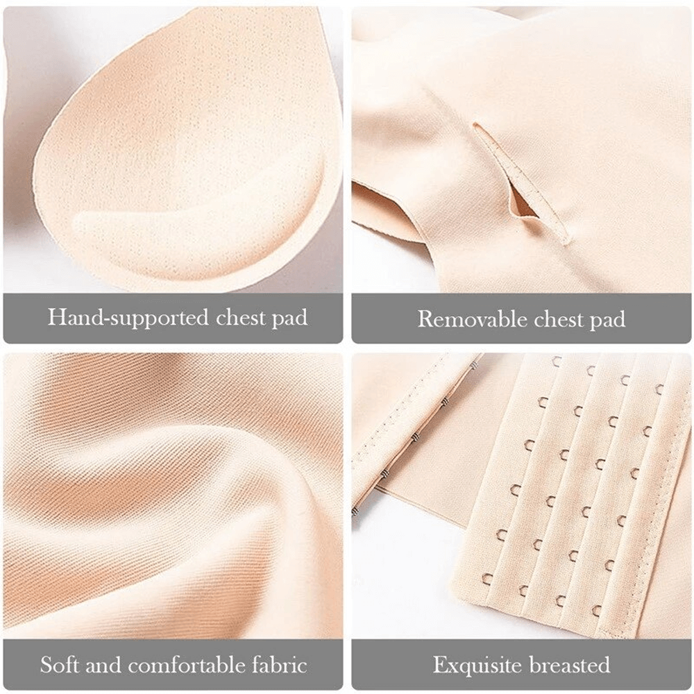 4-In-1 Waist Buttoned Bra Shapewear