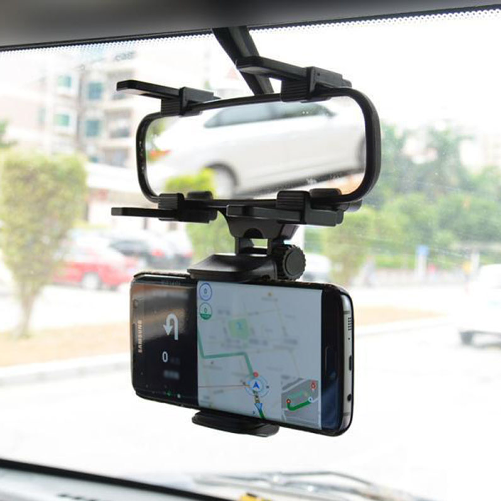 Car Phone Holder Rear View Mirror