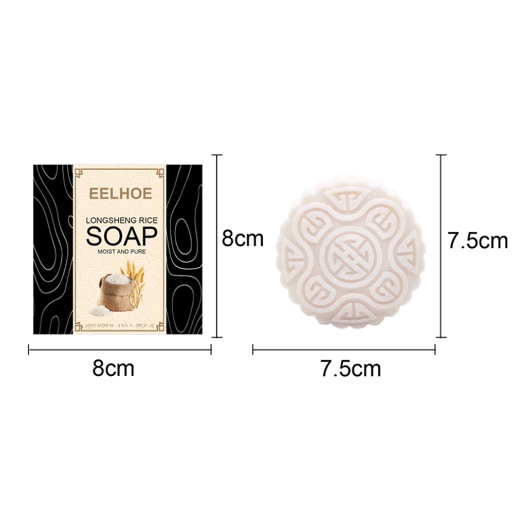 Anti Hair Loss Rice Shampoo Bar for Stronger Shiny Hair