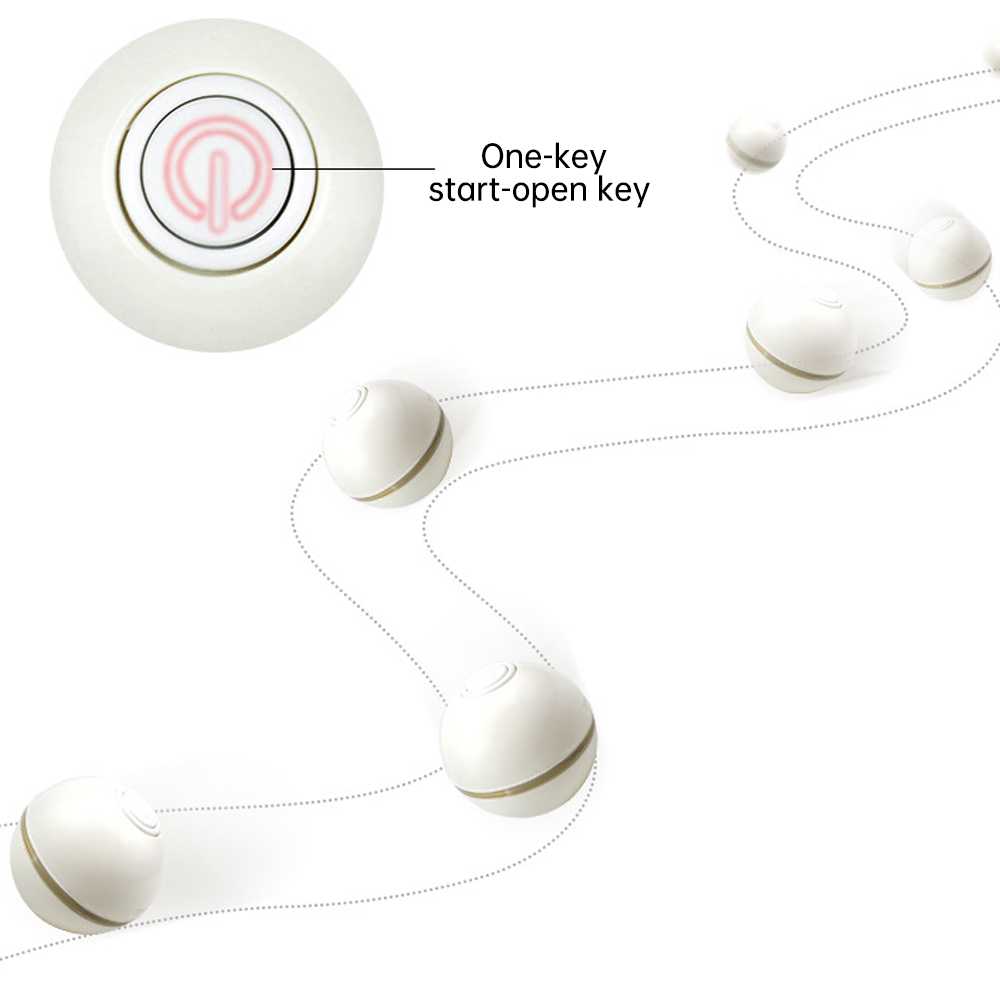 Smart Interactive Self-Rotating Cat Toy Ball
