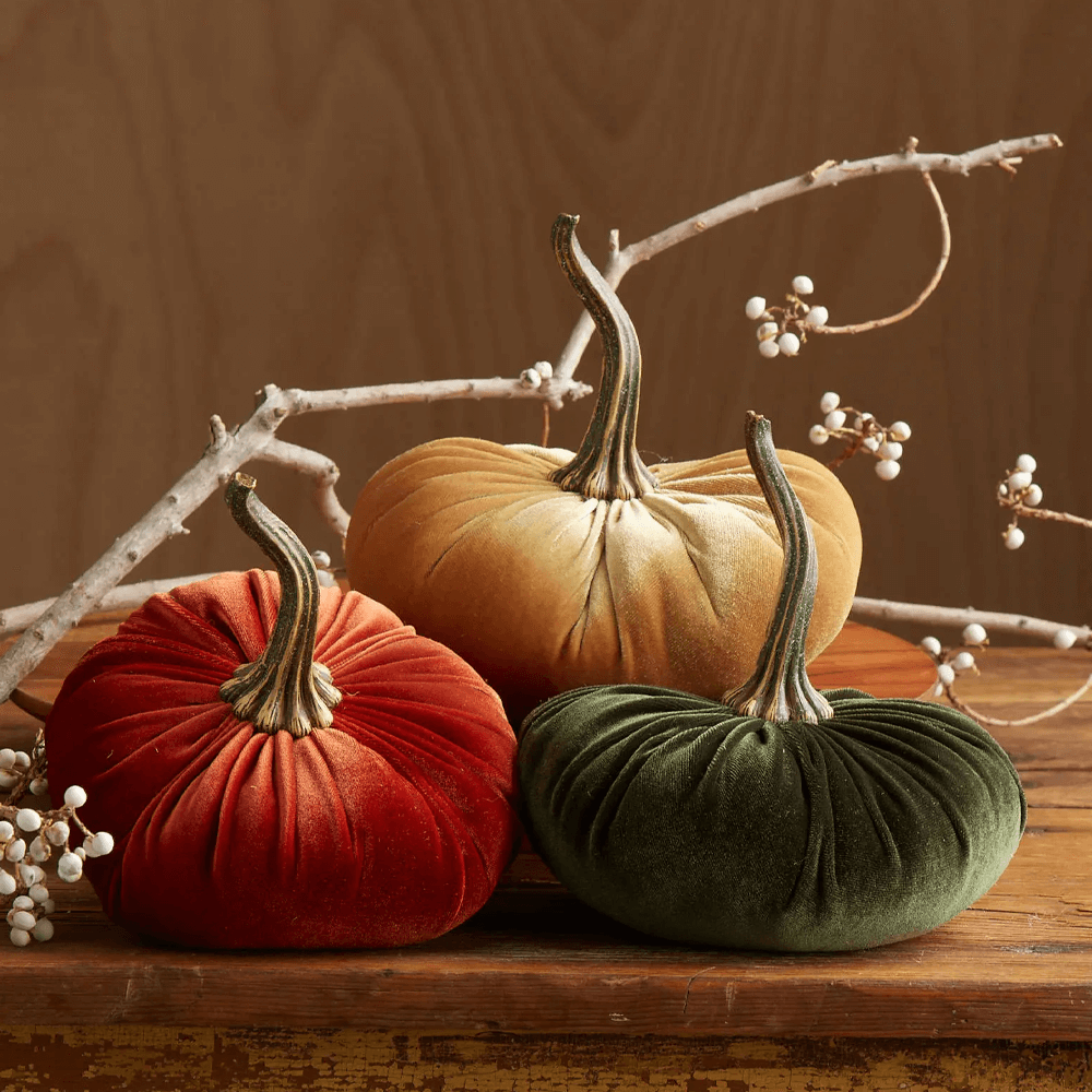 Halloween Soft Stuffed Velvet Pumpkin