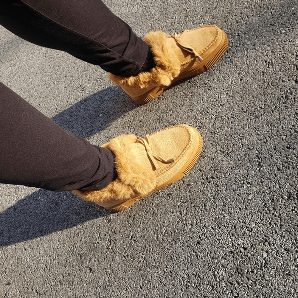 Women's Round Toe Fleece Thick Warm Cotton Shoes - Perfect Winter Gift