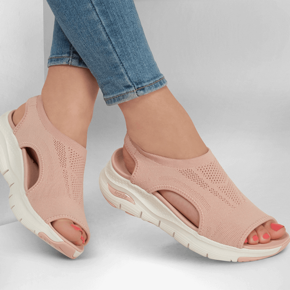 Slingback Orthotic Anti-Ache Slide Sandals | Washable Summer Thick-Soled Sandals | Pain-Relieving Mesh Sandals