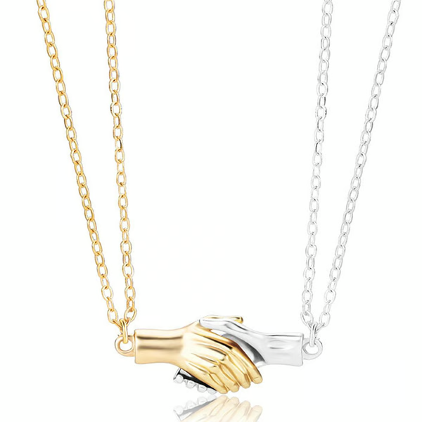 Hold Hands Couple Necklace