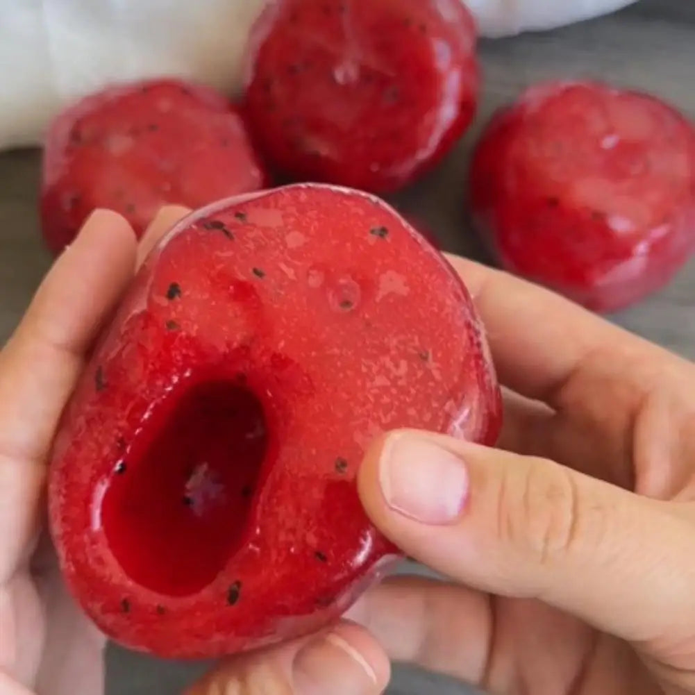 Watermelon Slushy Squeeze Fidget Toy Soft TPR Stress Relief Squishy Toy Hand Pinch Sensory Decompression Anxiety Relief Toy