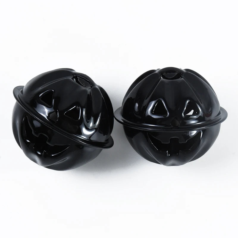 12pcs Halloween Jingle Bells Mini Pumpkin Head Bells for Home Party Tree DIY Hanging Pendant Happy Halloween Festival Ornament