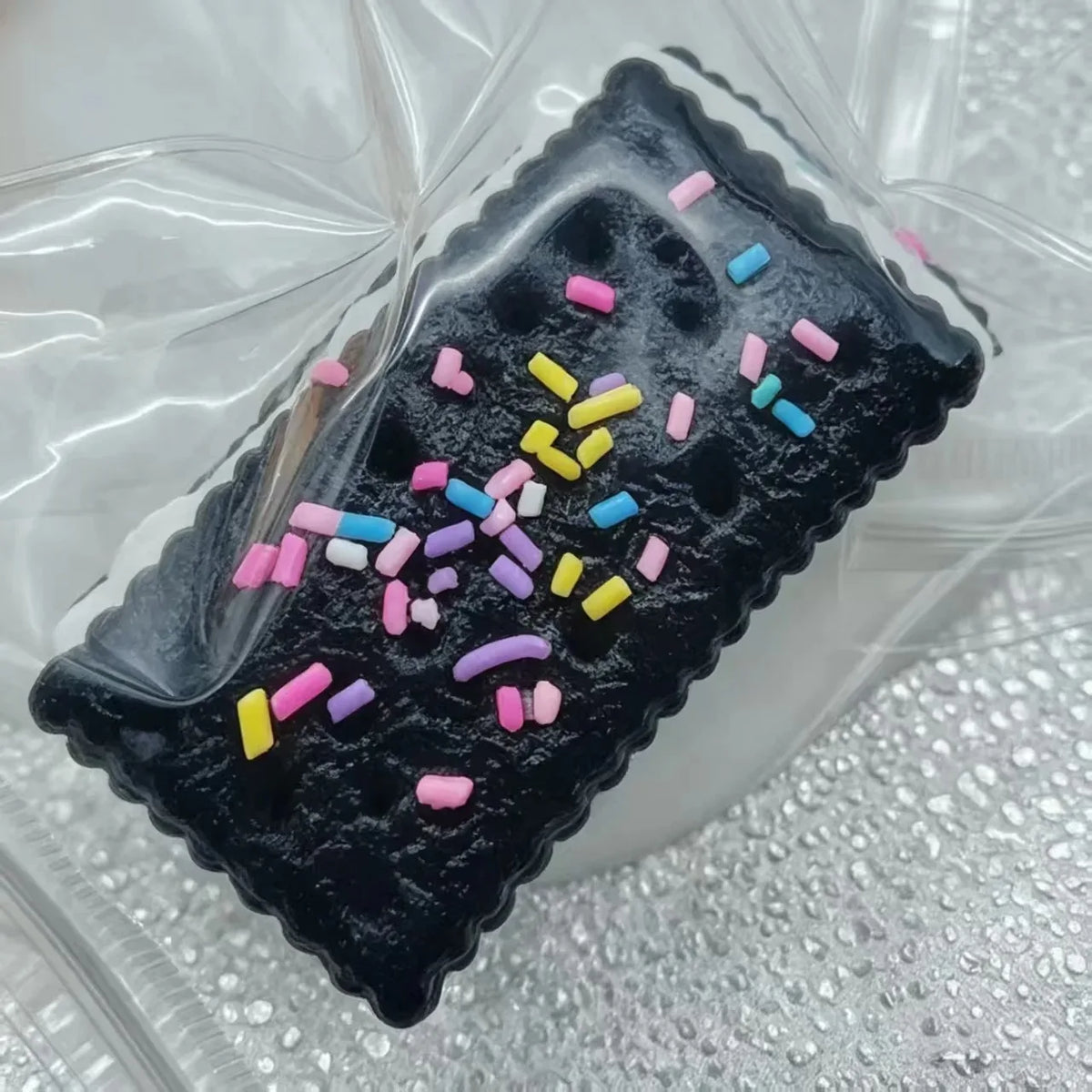 Sprinkled Sandwich Cookie Squishy Toy Multicolor Slow Rebound Fidget Toy Stress Relief ASMR Decompression Desktop Gift**