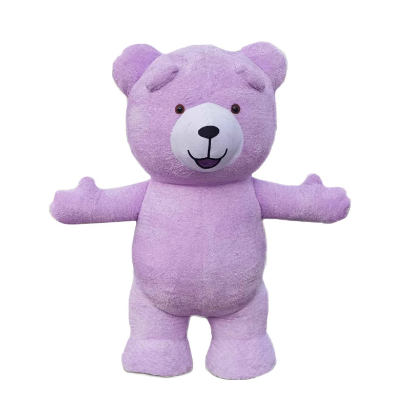 2m/2.6m Giant Blue Stit-ch Mascot Costume Inflatable Cosplay Suits Plush Polar Bear Anime Cartoon Character Costumes Teddy Bear