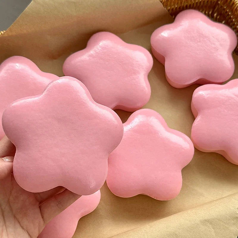 1PC Cute TPU Soft Squeeze Toy Slow Rebound Star Shape Finger Pinch Toy Wet Soft Suction Decompression Toy Kid Gifts