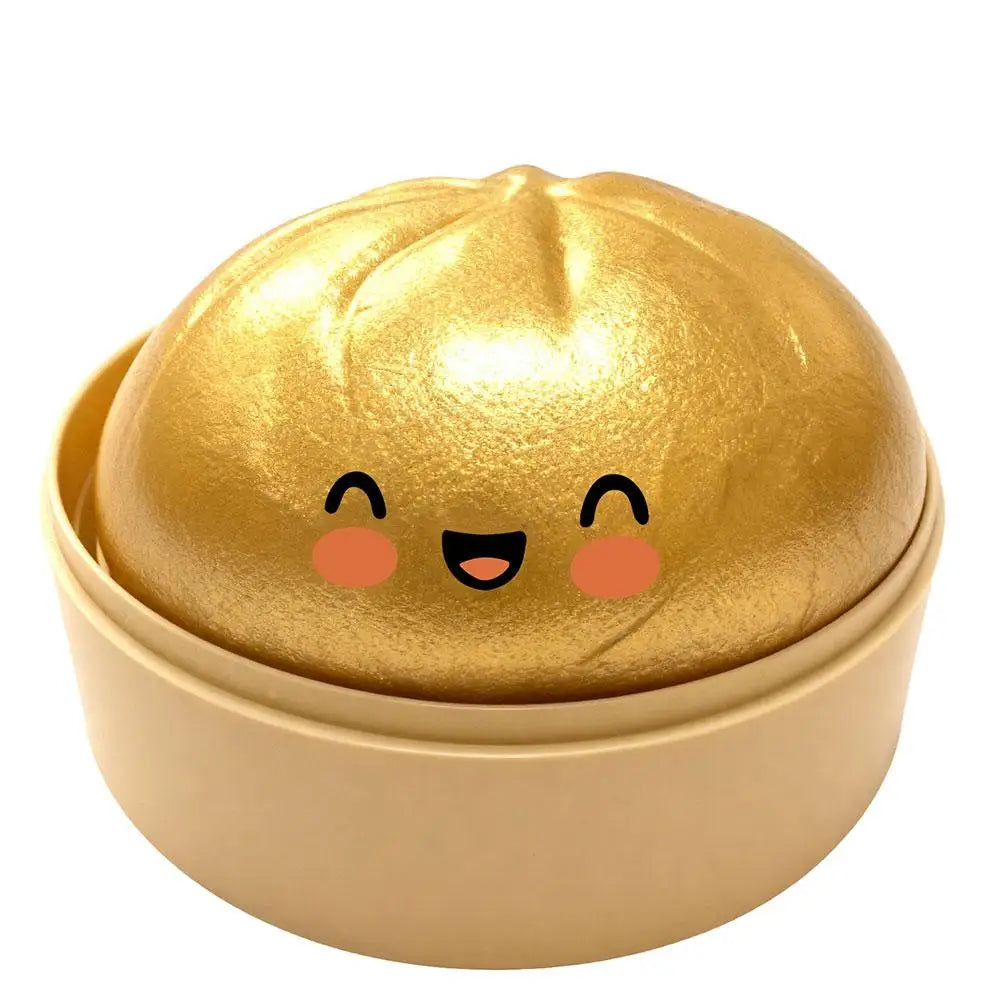 Cute Crystal Steamer Dumpling Bun Slow Rising Squishy Stress Ball Pinch Simulation Steamed Bread Office relax Fidget squeeze Toy