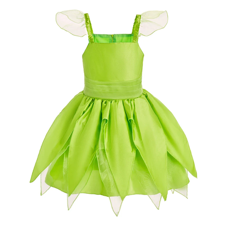 Summer Dresses Little Girl Elf Princess Dress Up 2026 Baby Clothes Child School Party Fairy Outfits Kids Carnival Birthday Gifts