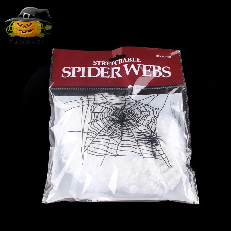 1pc Giant Spider Web Halloween Decoration Outdoor Courtyard and Lawn Spider Web Terror Courtyard Decoration Design