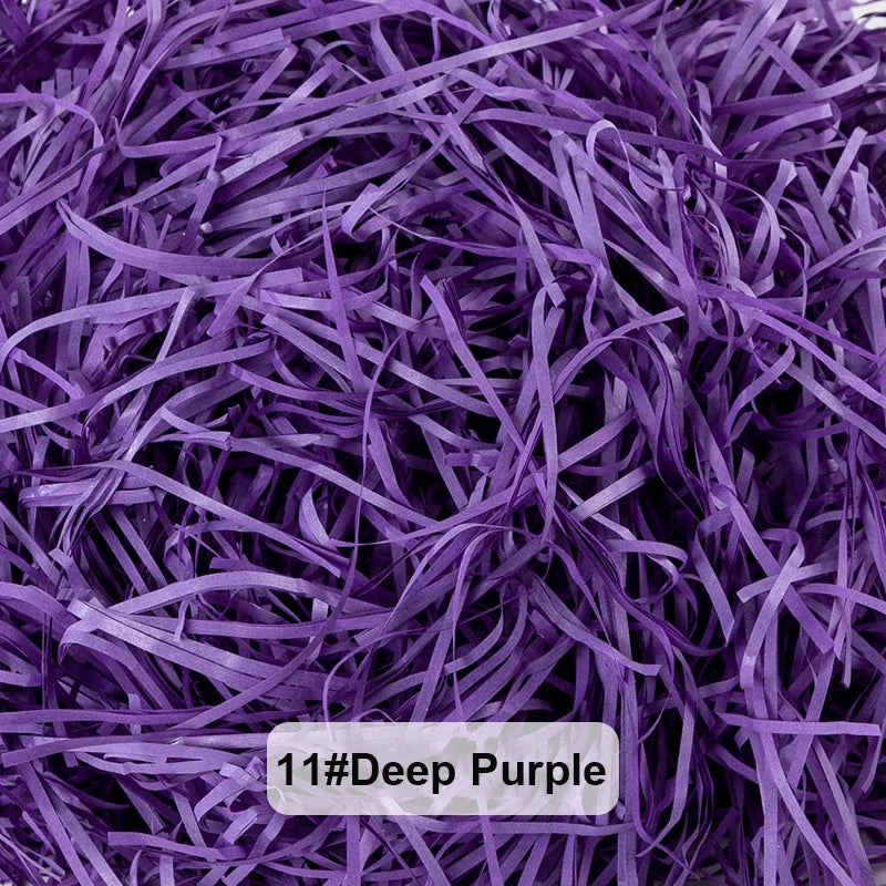 100-20g Multicolored Raffia Paper Shreds & Strands Shredded Crinkle Confetti For DIY Gift Box Wrapping & Basket Filling