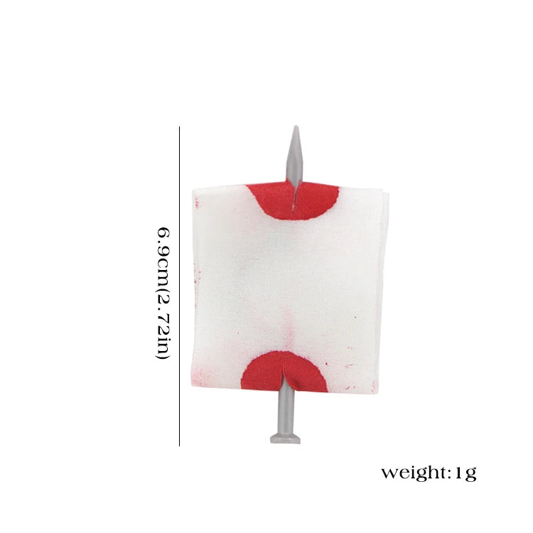 2Pcs Halloween Fool Toys Blood Prank Prop Joke Fake Nail Through Finger Funny Trick Halloween Party Supplies