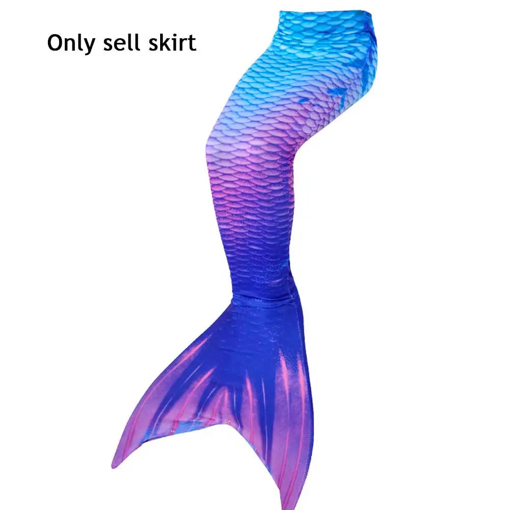 Carnival Summer Kids Swimming Mermaid Tail Mermaid Only 1pcs Skirt Costume Cosplay Children Princess Party Fantasy Swimsuit
