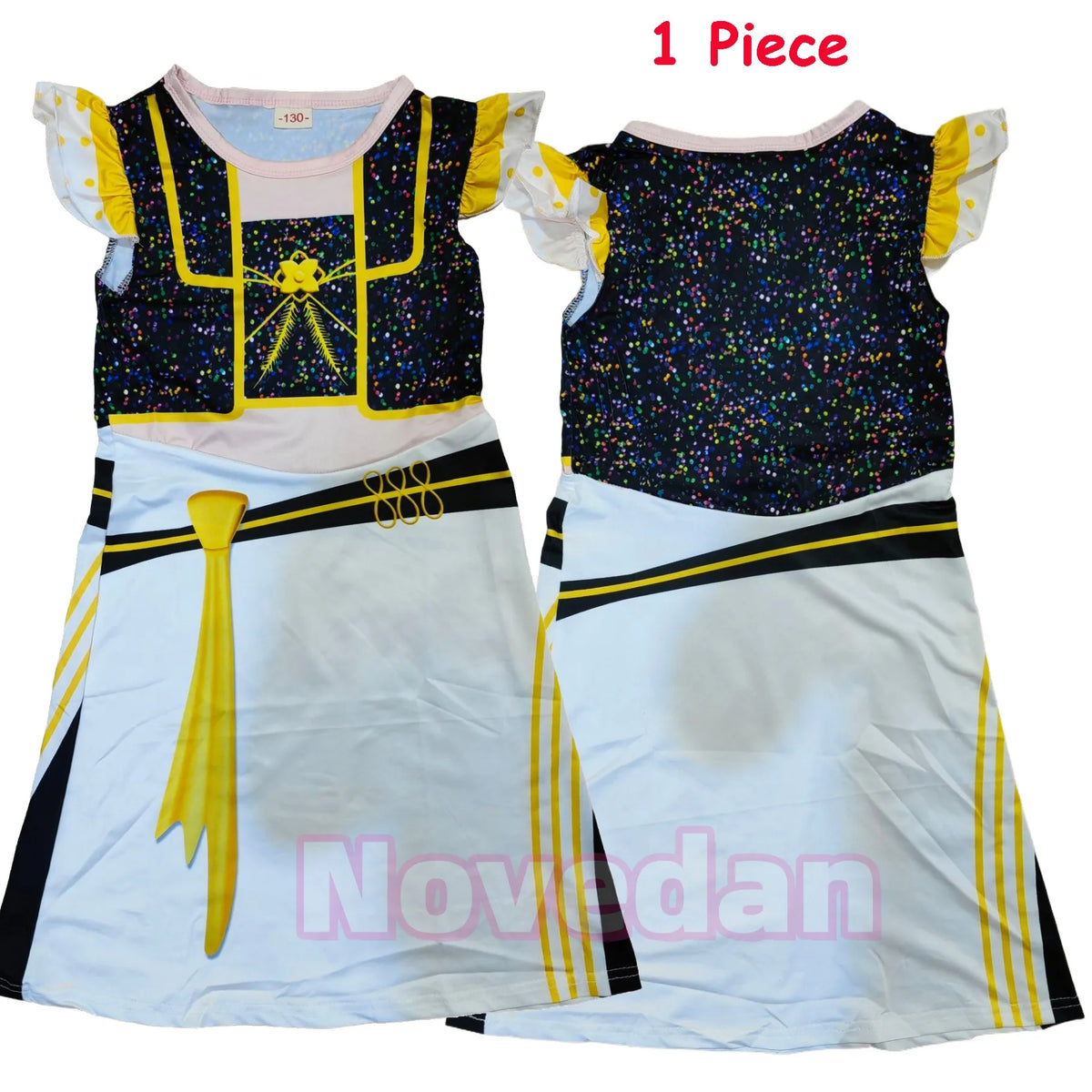 Kids Anime Cosplay Costume Golden Costume Dress Girls Singer Idol Group Perform Stage Show Halloween Birthday Party Fancy Dress
