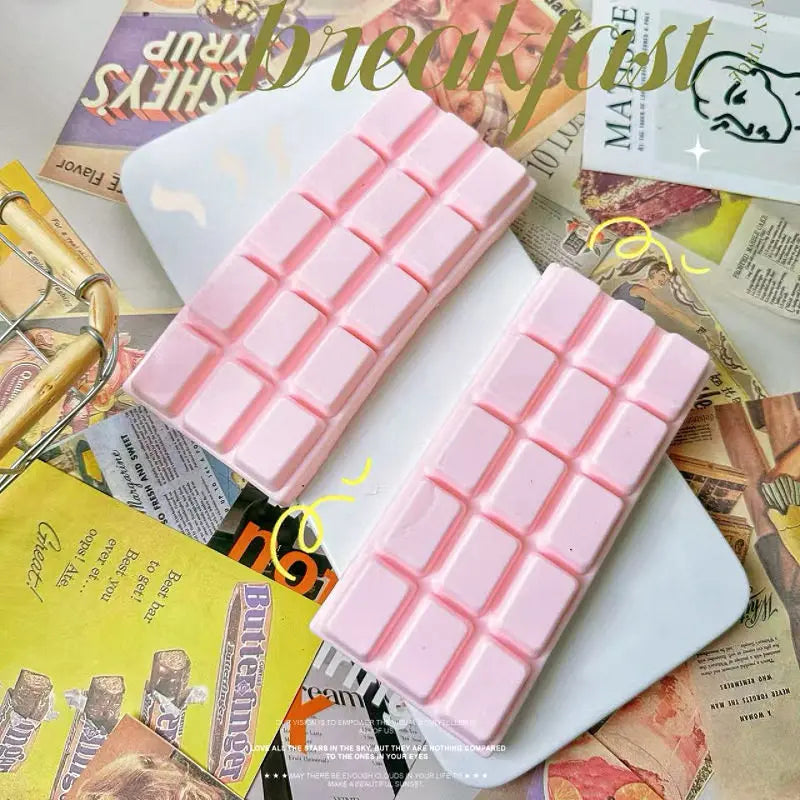 Simulation Chocolate Bar Squishy Toy Slow Rising Fidget Toy Stress Relief ASMR Decompression Anti Anxiety Desktop Prank Gift
