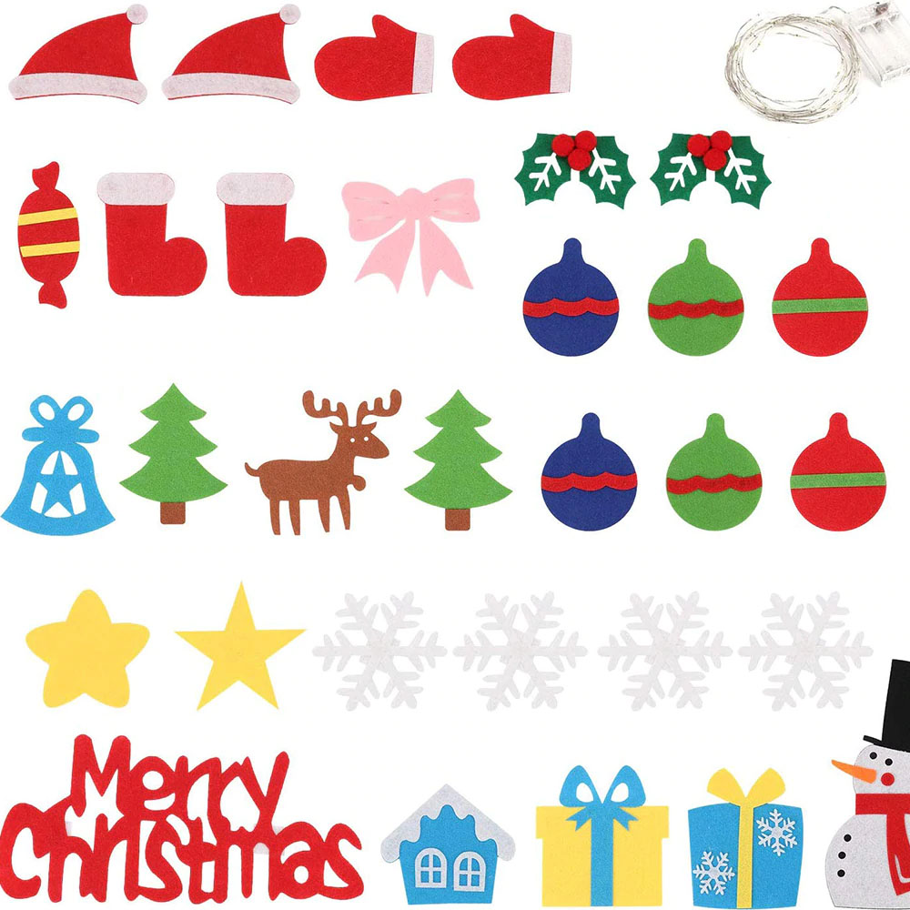 DIY Felt Christmas Glow Tree