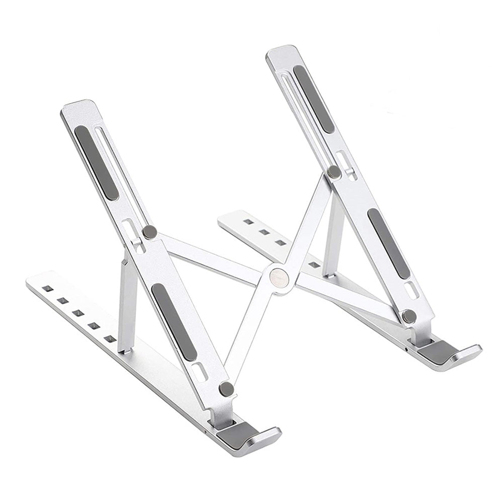 Ergonomic Adjustable Laptop Stand for Desk – Sturdy, Portable, & Ventilated Home & Office Riser