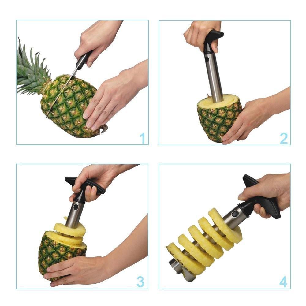 Stainless Steel Fruit Pineapple Corer Slicer - Perfect Kitchen Gift Tool