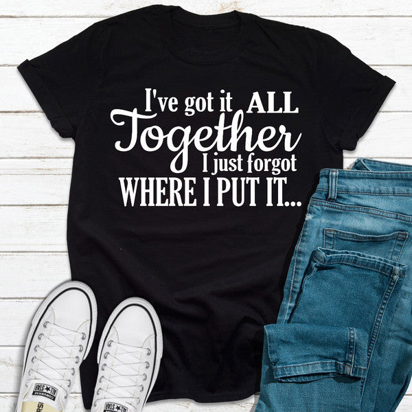 I've Got It All Together I Just Forgot Where I Put It