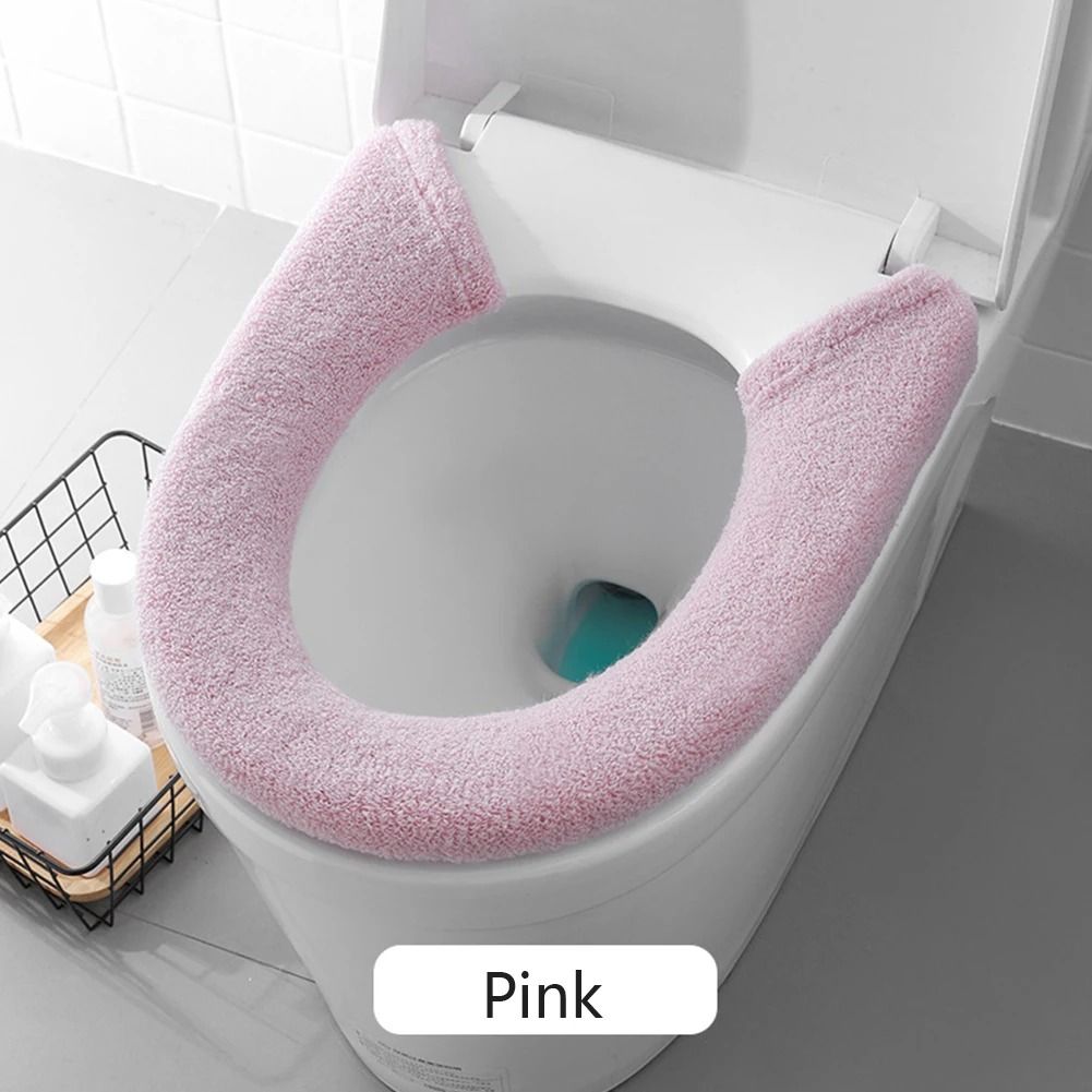 Soft Washable Thick Toilet Seat Cover – Warm & Universal Fit