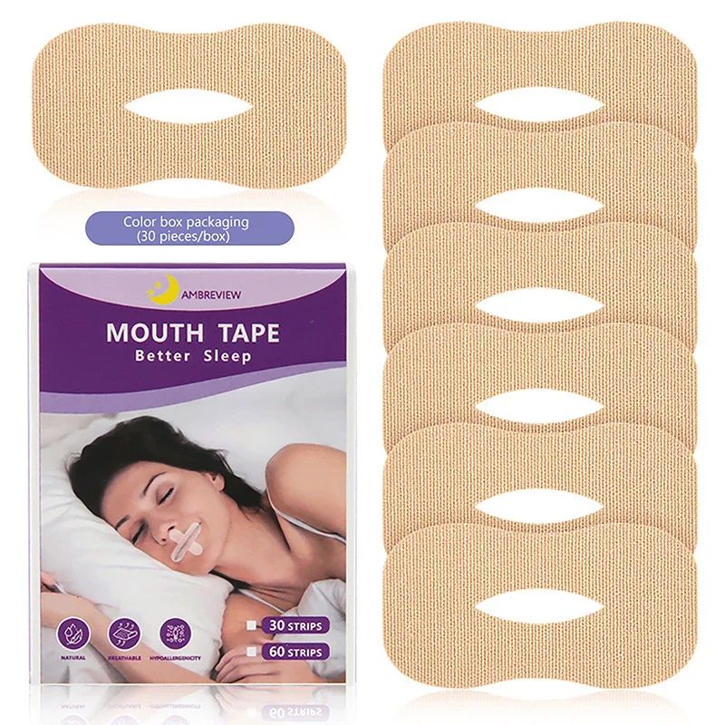 Anti-Snoring Sleep Strips Sticker – Gentle Mouth Seal Tape to Stop Snoring & Improve Sleep