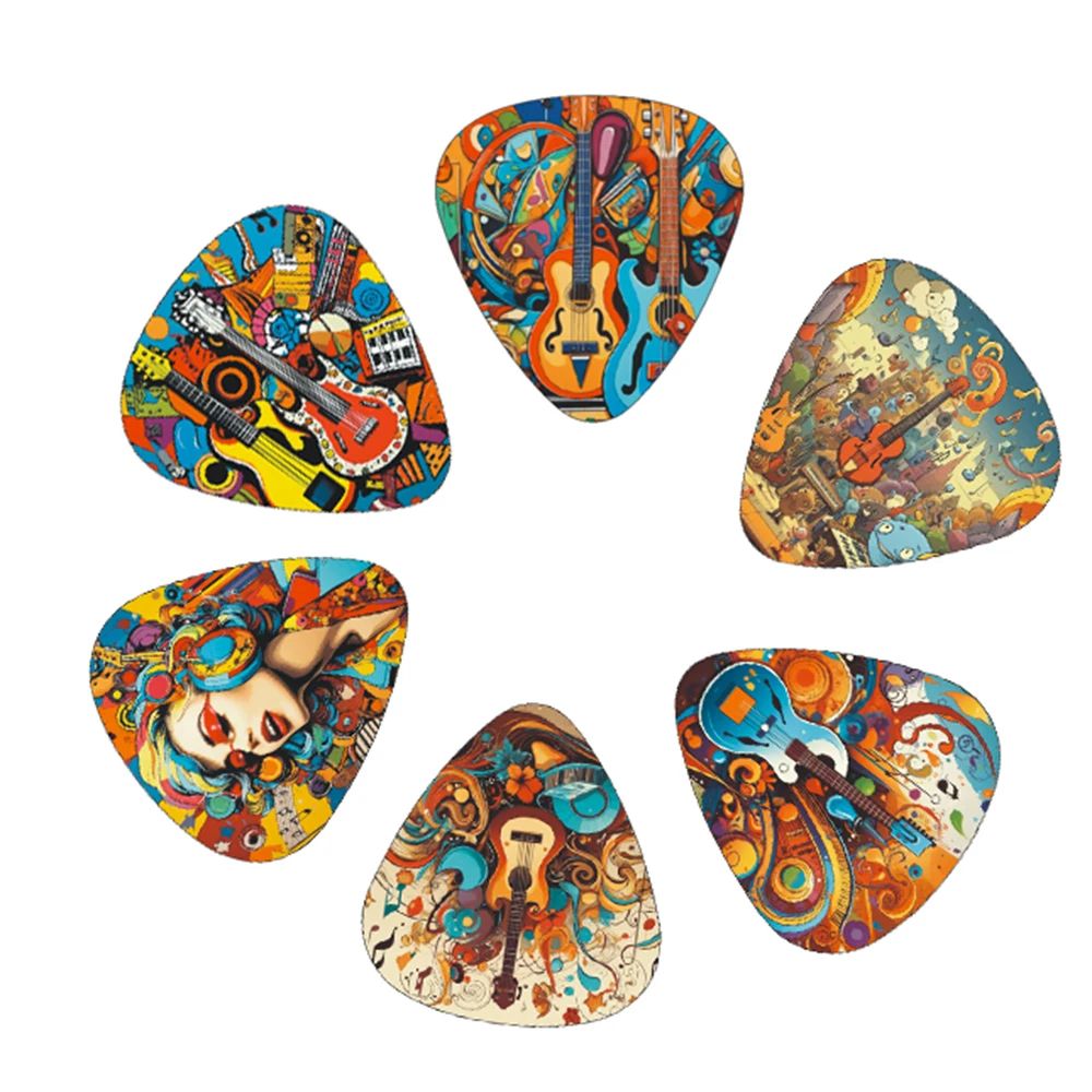 12pcs set Guitar Paddles – Cartoon Couples Acoustic Guitar Picks – Musical Instrument Accessories Pick Guitar