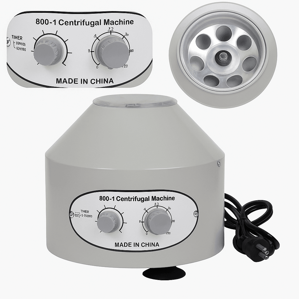 800-1 Electric Centrifuge Machine 110V, 4000 RPM, 6 x 0.67 fl oz Tubes