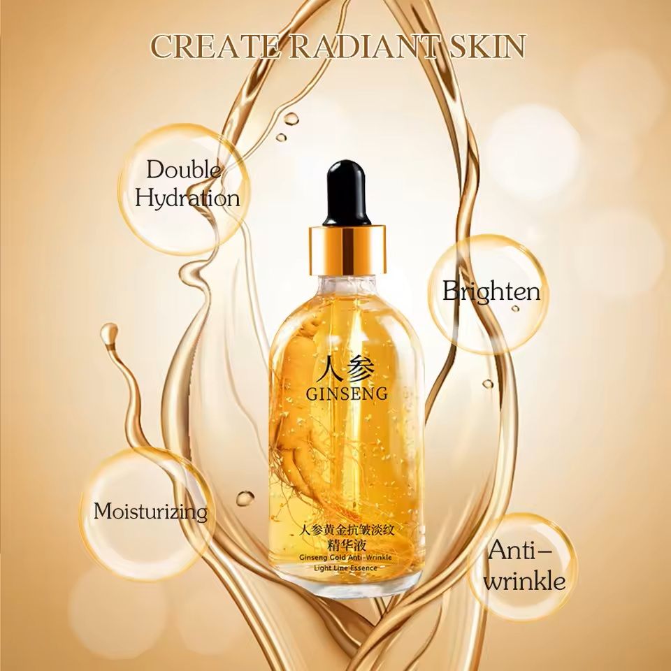 24K Gold Anti-Aging Hyaluronic Face Serum with Collagen and Niacinamide