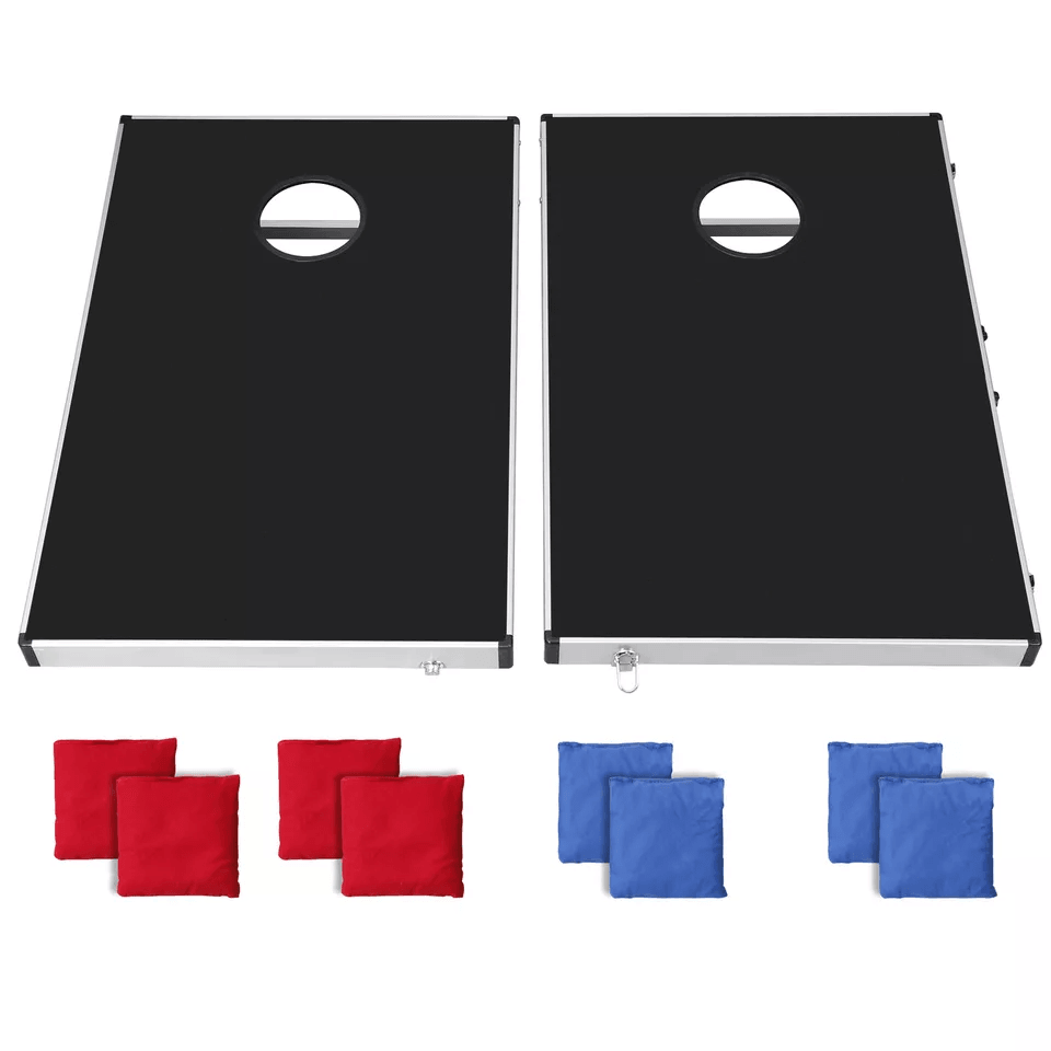 Cornhole Bean Bag Toss Set, Outdoor Party Game Boards for All Ages with Carry Case