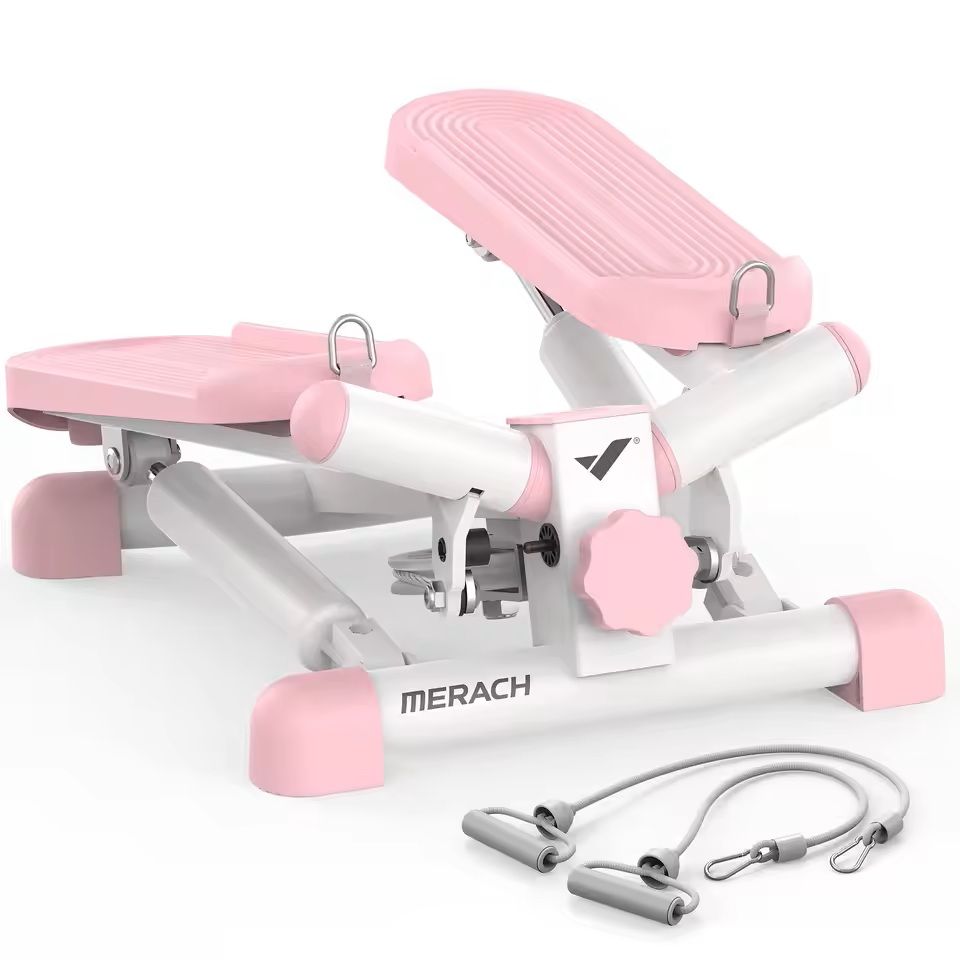 Mini Twist Stepper with Resistance Bands 330 lbs Capacity