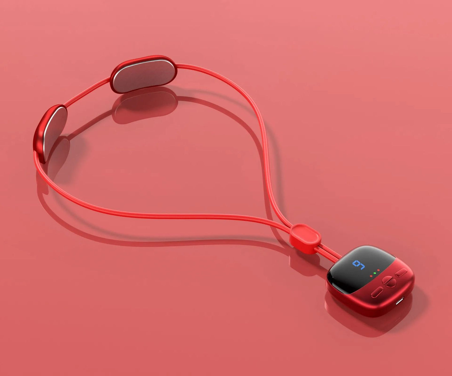 Mini Smart Hanging Neck Massager with Heat and EMS Pulse Relief