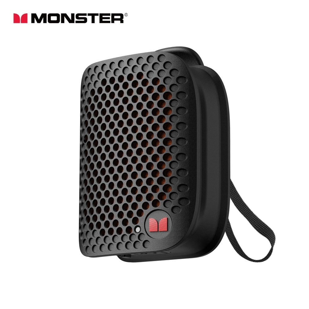 Monster M3 Clip On Bluetooth Speaker Portable Wireless Wearable Speaker
