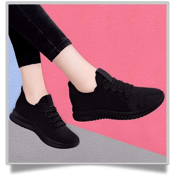 Womens Breathable Platform Sneakers Non Slip Casual Running Shoes