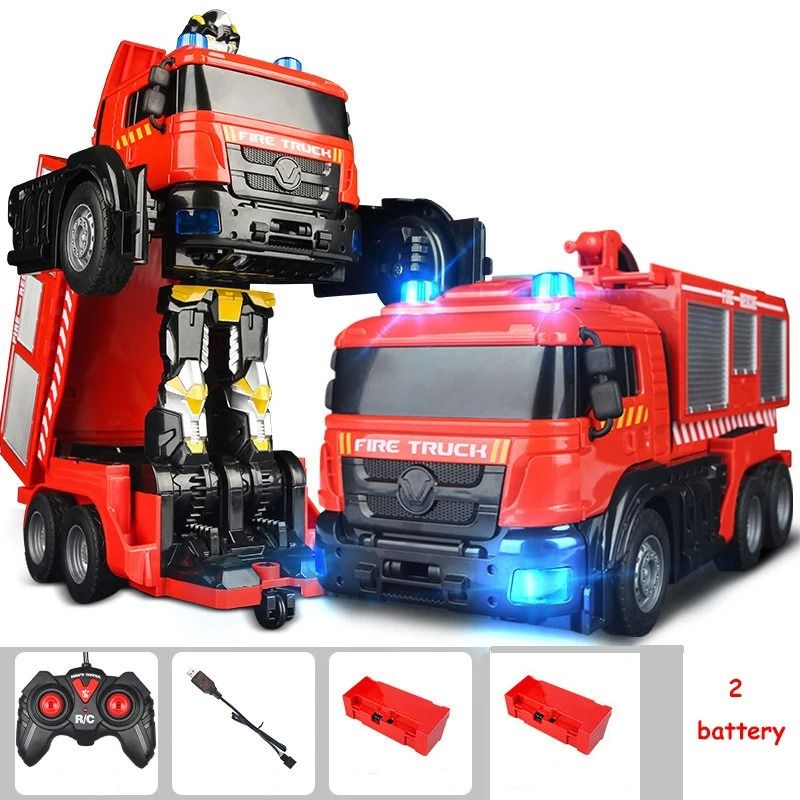 Transforming Firetruck Robot Car Toy