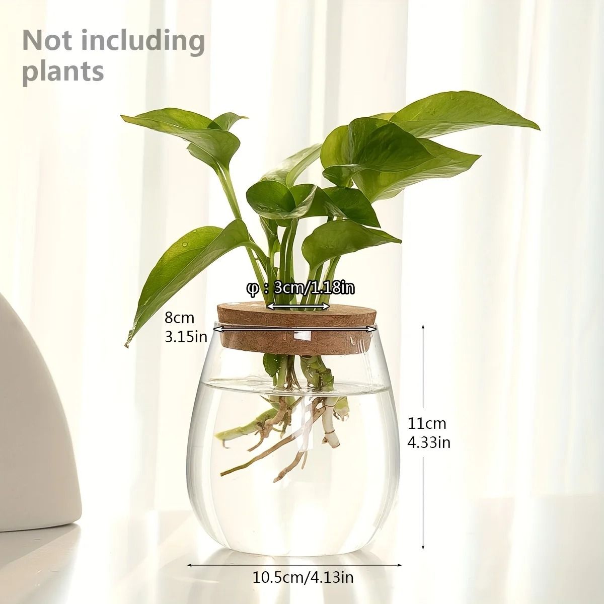 Glass Planter Propagation Station Vase Rack Tabletop Hydroponic Plants Decoration