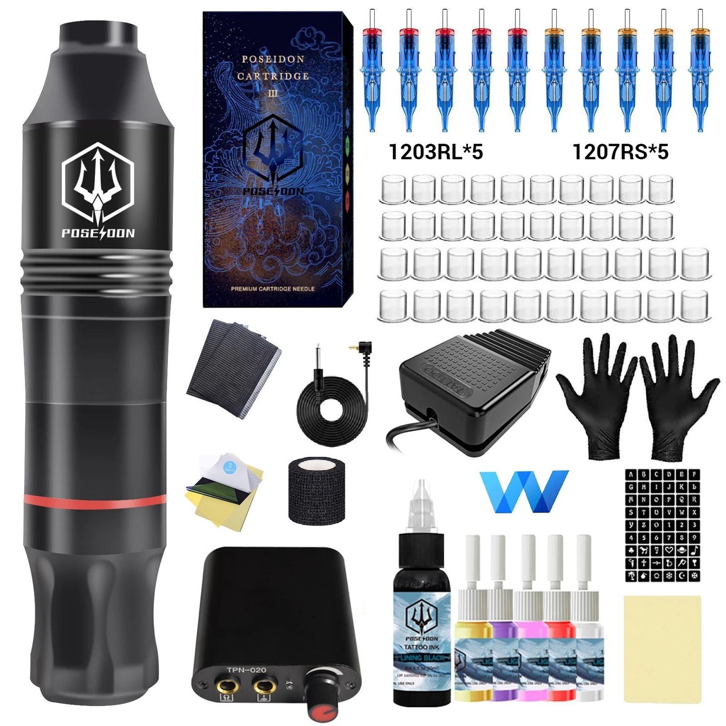 Professional Tattoo Pen Kit for Permanent Makeup and Body Art