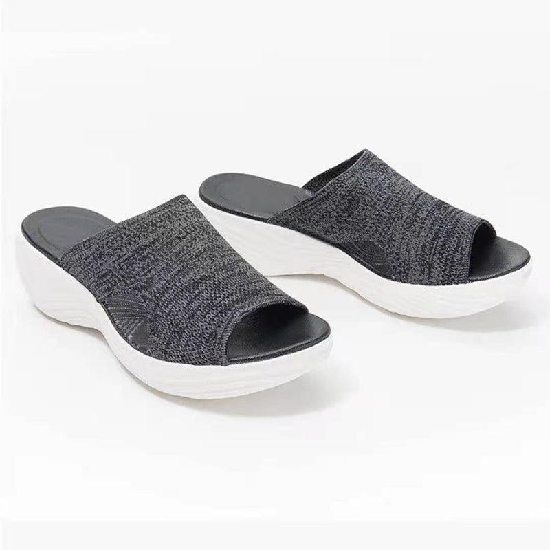 Chic Fashion Summer Woman Sandals Shoes Wedge Women Shoe Soft Womens Sandals Slide Party Sandal Female Footwear