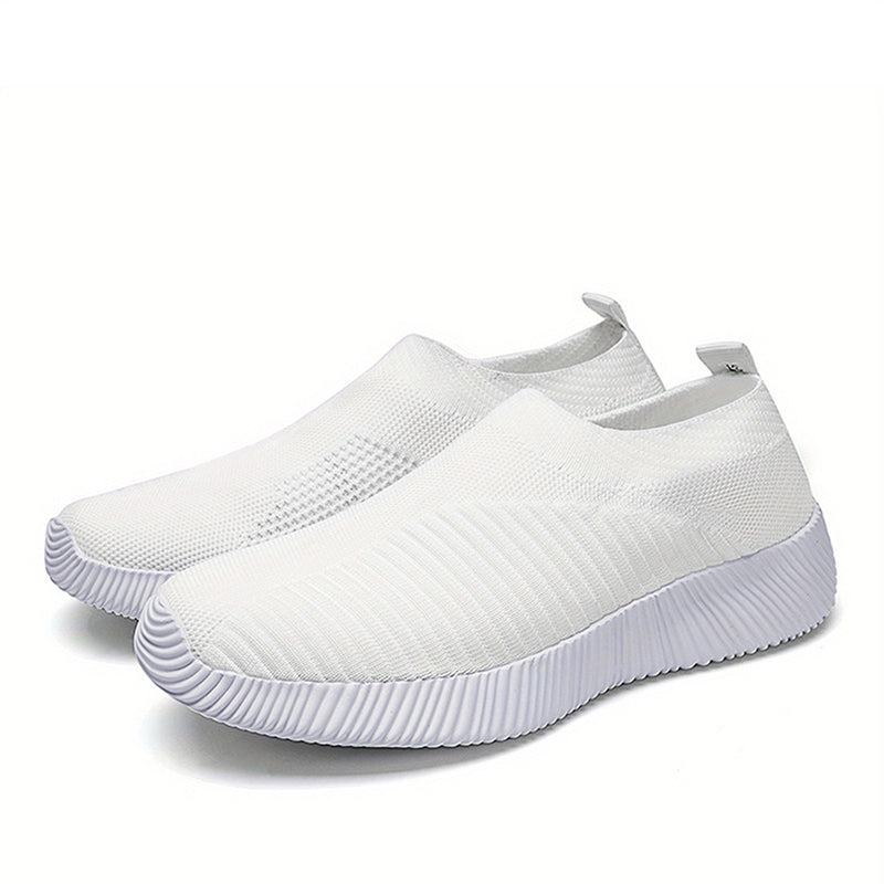 New Casual Womens Sneakers, Lightweight Slip On Breathable Vulcanized Walking Shoes for Ladies