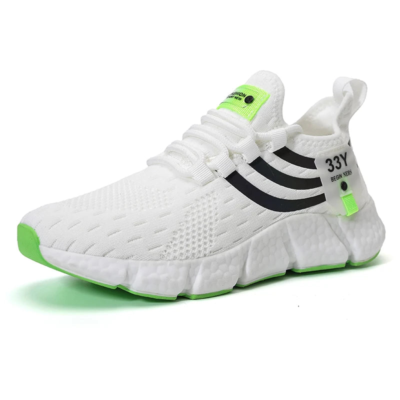 Lightweight Outdoor Mesh Running Shoes for Men, Summer Breathable Casual Sneakers & Athletic Jogging Tenis Walking