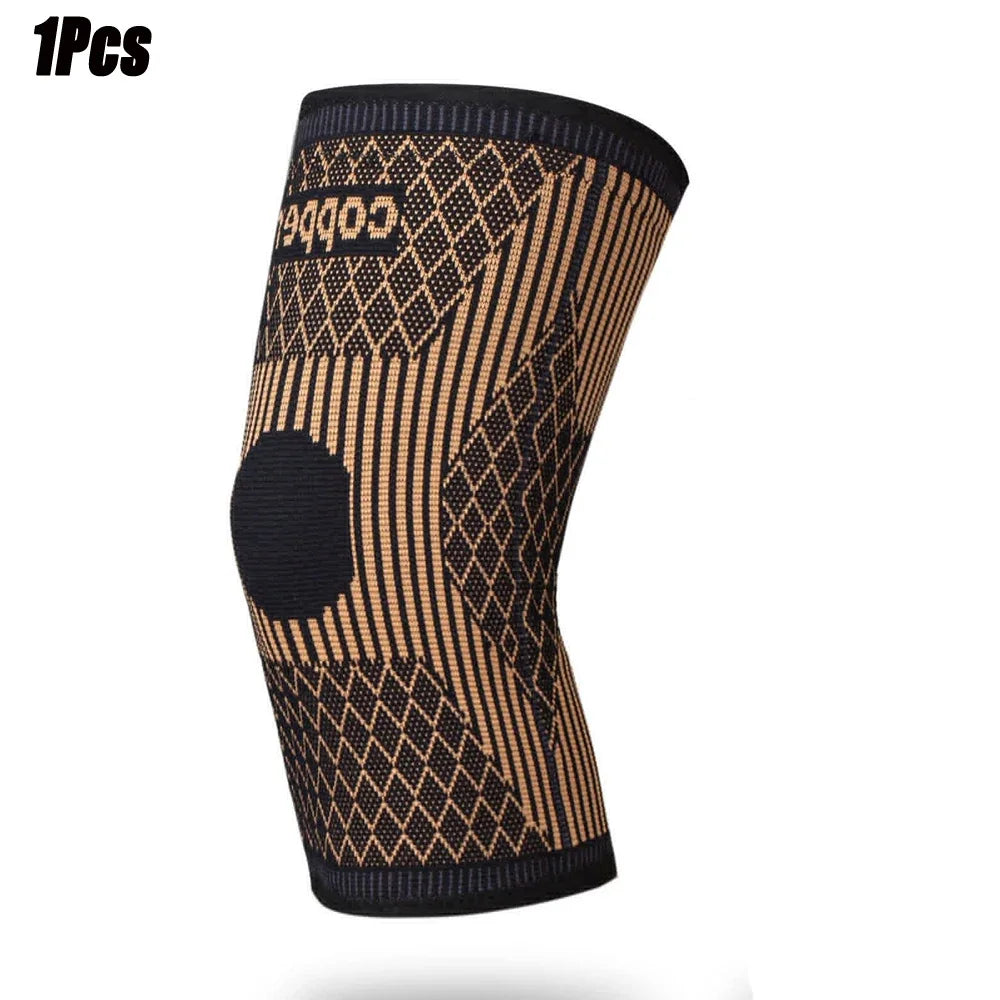 Compression Sleeve for Knee Pain, Copper Knee Brace for Arthritis Relief, Sports and Workout Support