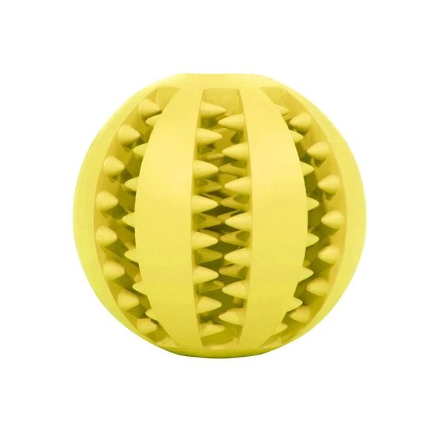 Rubber Dog Ball Toy for Puppy and Large Dogs Tooth Cleaning Chew Ball